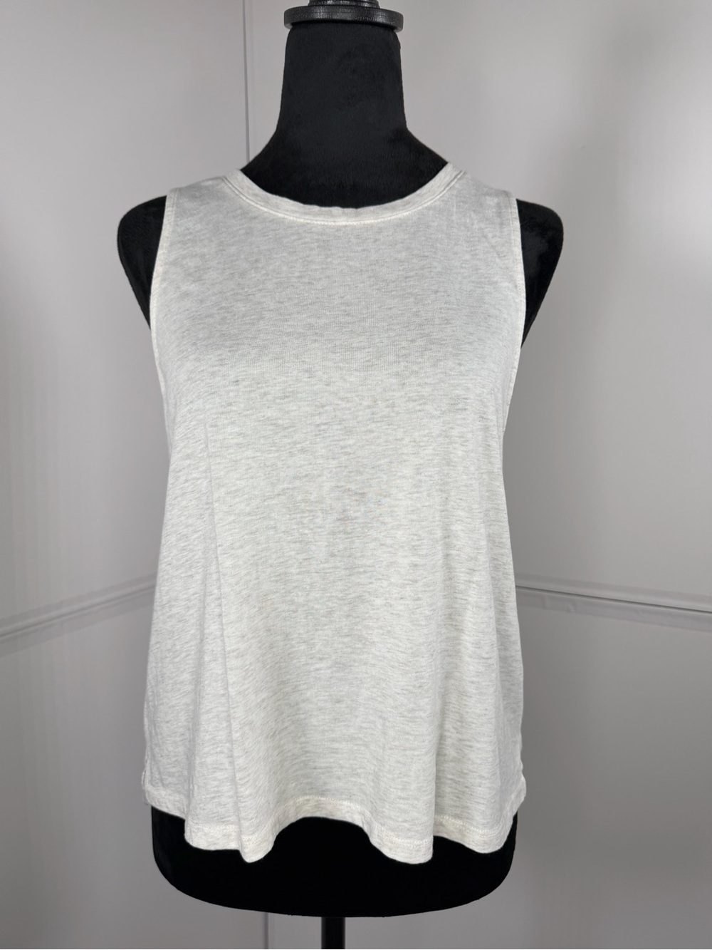 Z Supply Heather Cream Sleeveless Tank Top Size Small